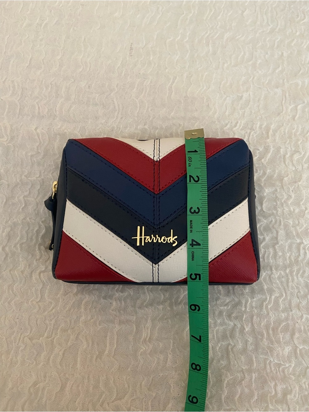 HARRODS STRIPED POUCH - Picture 4 of 6